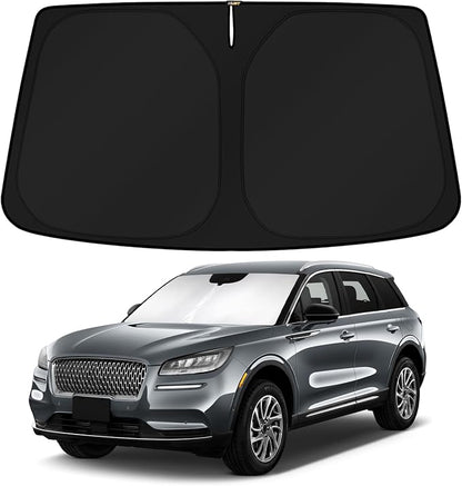 KUST Windshield Sun Shade for 2020-2025 2026 Lincoln Corsair Accessories Custom Fit Sunshade Sun Visor Protector Foldable Blocks UV Rays Keep Your Car Cooler