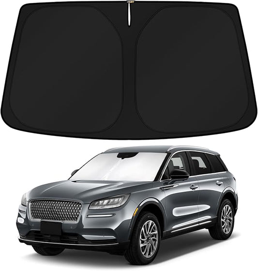 KUST Windshield Sun Shade for 2020-2025 2026 Lincoln Corsair Accessories Custom Fit Sunshade Sun Visor Protector Foldable Blocks UV Rays Keep Your Car Cooler