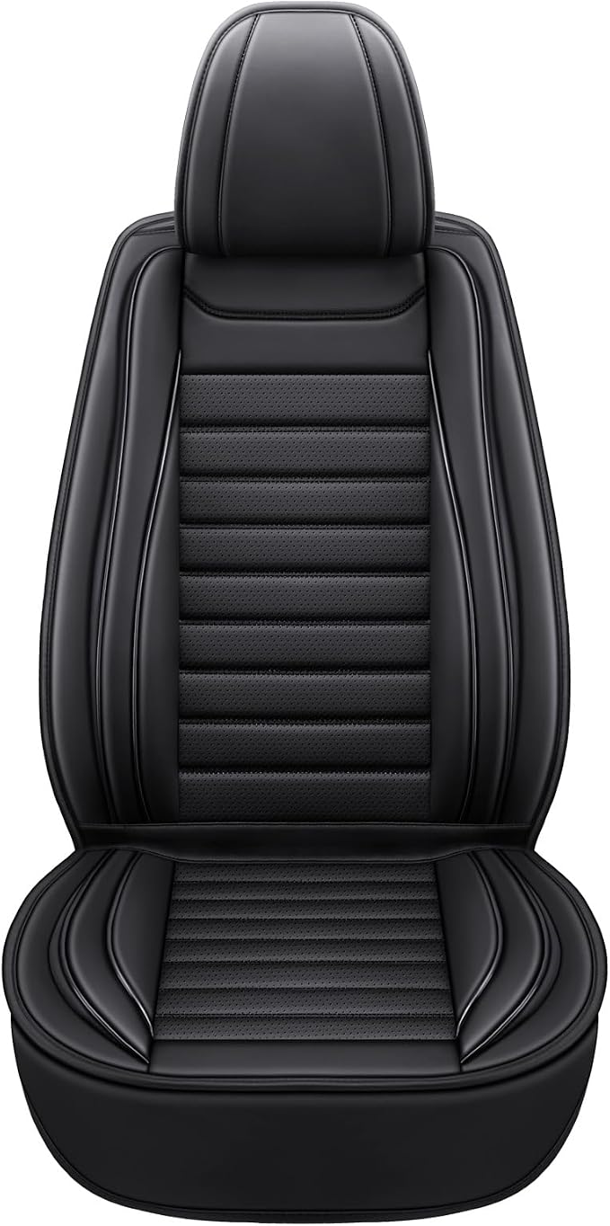MINGBRON Car Seat Covers,Car Seat Protector Waterproof,Seat Covers Full Set, Car Seat Protectors,Automotive Seat Covers Fit for Most Cars Black