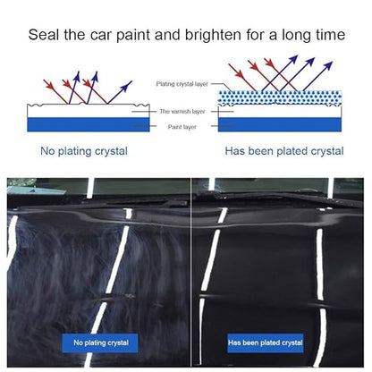 High Gloss 12H 3D Diamond Hardness Nano Super Ceramic Automotive Coating car kit,Hocossy Anti-Scratch Super Hydrophobic Liquid Pro Premium Ceramic Car Coating Paint Sealant Protection-30ml