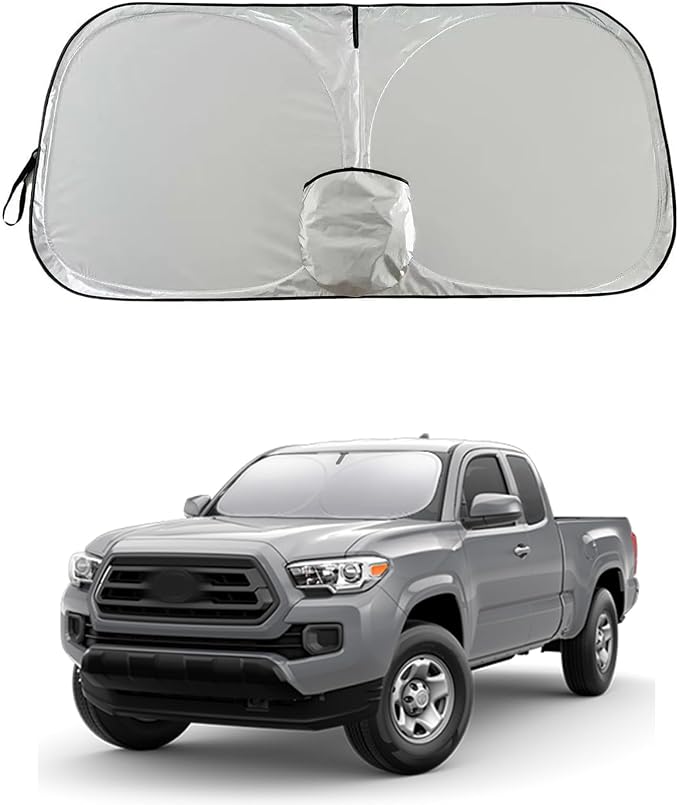 Tacoma Windshield Sun Shade, Sunshade Windshield Visor for Toyota Tacoma 1995-2025.