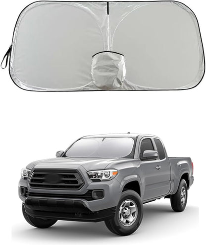 Tacoma Windshield Sun Shade, Sunshade Windshield Visor for Toyota Tacoma 1995-2025.