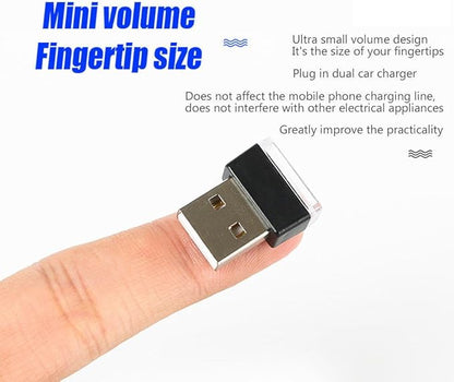 iJDMTOY Xenon White USB Plug-in Miniature/Nano LED Car Interior Ambient Accent Lighting Kit