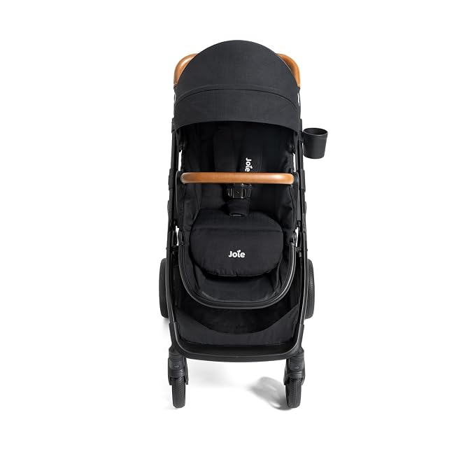 Joie Ginger and Mint Latch Travel System – 4-in-1 Travel System with Baseless Infant Car Seat & Stroller, One-Click Install, from Birth Stroller (Shale Dark)