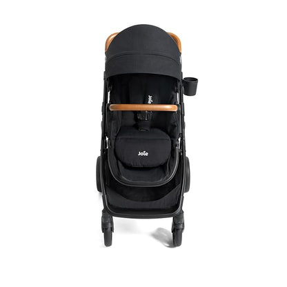 Joie Ginger and Mint Latch Travel System – 4-in-1 Travel System with Baseless Infant Car Seat & Stroller, One-Click Install, from Birth Stroller (Shale Dark)