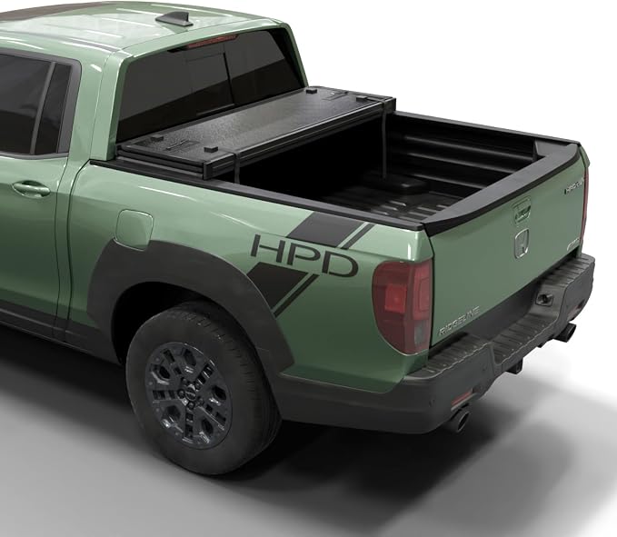 Toptiny Hard Folding Truck Bed Tonneau Cover |HTF039|Fits 2017-2026 Honda Ridgeline 5' Bed (64")