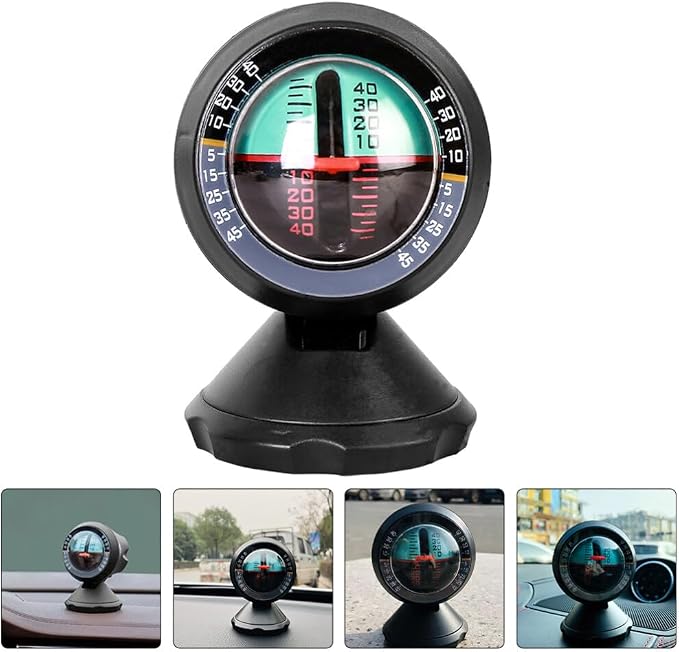 BESPORTBLE Vehicle Inclinometer Multipurpose Slope Car Balance Gauge Easy-to-use Level Meter