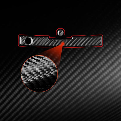 Real Quality Carbon Fiber Sticker Car Front Roof Overhead Accent Light Trim Strip Reading lamp Decal Compatible with Dodge Charger 2008 2009 2010 Interior Accessories Decor 2pcs Black