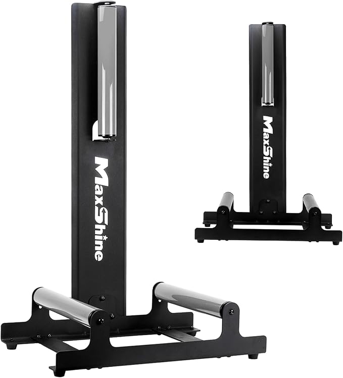 Maxshine XL Universal Wheel & Rim Detailing Rolling Stand (Black) | 360° Rotating Tire Stand for Car Detailing, Wheel Wash, Ceramic Coating & Tire Shine | Heavy-Duty Rim Detailing Roller Stand