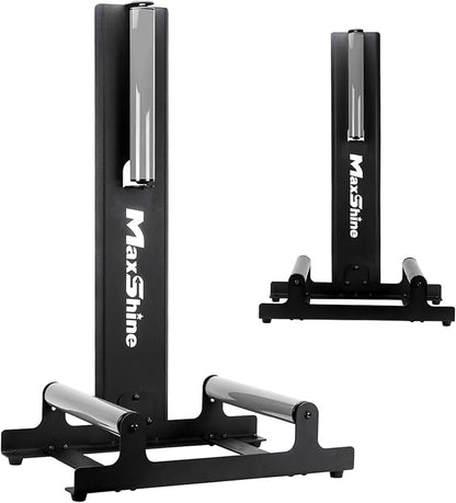 Maxshine XL Universal Wheel & Rim Detailing Rolling Stand (Black) | 360° Rotating Tire Stand for Car Detailing, Wheel Wash, Ceramic Coating & Tire Shine | Heavy-Duty Rim Detailing Roller Stand