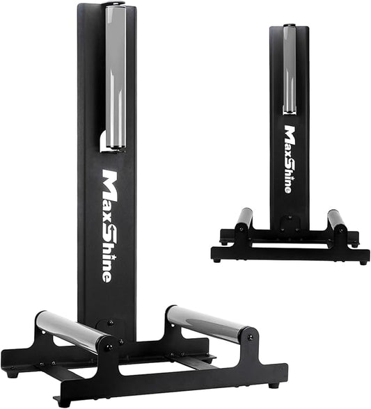 Maxshine XL Universal Wheel & Rim Detailing Rolling Stand (Black) | 360° Rotating Tire Stand for Car Detailing, Wheel Wash, Ceramic Coating & Tire Shine | Heavy-Duty Rim Detailing Roller Stand