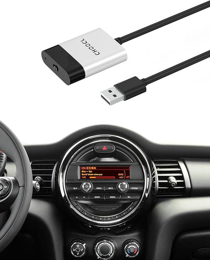 Bluetooth Car Adapter Compatible for BMW Mini One - USB Interface, Bluetooth Receiver for iPod Music Sourse Compatible with iOS/Android