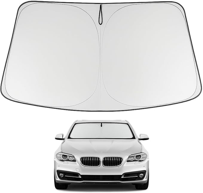Proadsy 2026 Upgrade Front Windshield Sun Shade Foldable Sunshade Protector Custom Fit 2011-2016 BMW 5 Series Accessories