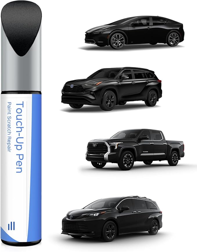 218 Attitude/Midnight Black Metallic Touch Up Paint Compatible with Toyota Exact Match Chips and Nicks Touch Up