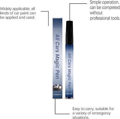 All Cars Magic Pen,Scratch Remover Pen,Black Car Paint Scratch Repair 3pcs | Quick Fix for Scratches and Paint, Fits All Car Colors,Lightweight and Fast,Long-Lasting,Effective Performance