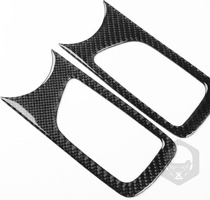 NVCNX Real Premium Carbon Fiber for Toyota 2nd Gen Tacoma Accessories 2005-2015 2006 2007 2008 2009 2010 2011 2012 2013 2014 Car Door Inner Handle Cover Interior Trim Sticker Decal 2PCs - for 2-Door