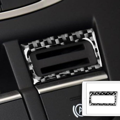 Real Premium Carbon Fiber Decor Compatible with Audi A3 S3 RS3 8V 2013 2014 2015 2016 2017 2018 2019 Car Gear Shift Panel Electronic handbrake Front Part Decal Auto Interior Accessories Sticker Black