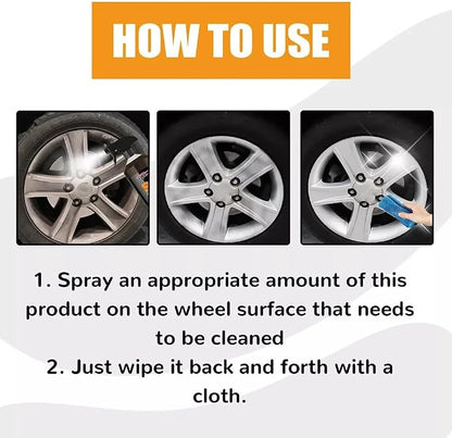 2026 Upgraded Bronze Bomber Wheel Cleaner, Tire Cleaner,- Safe on Chrome and All Wheel Finishes - Brake Dust, Dirt, Browning, Grease, and Grime Remover (US Stock) (4 PACK)