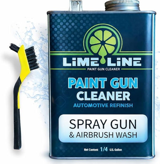 LiME LiNE Urethane Spray Gun and Airbrush Cleaner for Automotive Painting: Bonus Cleaning Brush Included 1 (Quart)