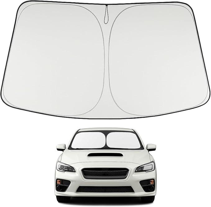 Proadsy 2026 Upgrade Windshield Sun Shade Custom Fit 2008-2014 WRX Foldable Front Sunshade Protector Sun Visor Blocks UV Rays Keep Car Cooler