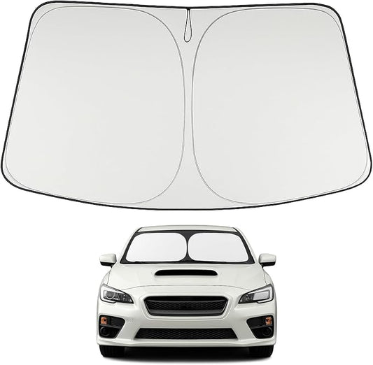 Proadsy 2026 Upgrade Windshield Sun Shade Custom Fit 2008-2014 WRX Foldable Front Sunshade Protector Sun Visor Blocks UV Rays Keep Car Cooler