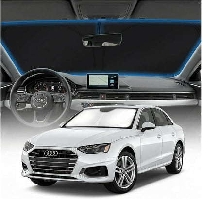 for Audi A4 Sun Shade Windshield Cover - Custom Fit A4 Accessories 2018-2025 2026 Sunshade Foldable UV Protection & Heat Shield Sun Visor Accessories