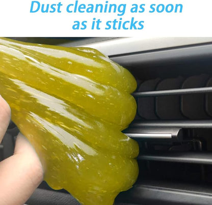 Moly Magnolia Cleaning Gel for Car, Universal Detailing Putty Gel Detail Tools Car Interior Cleaner, Removal Putty Cleaning Keyboard Cleaner for Car Vents, PC, Laptops, Cameras (Yellow)