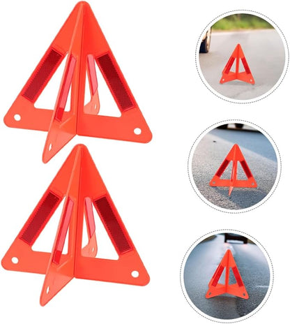5pcs Car Warning Rack Emergency Safety Triangle Reflective Roadside Marker