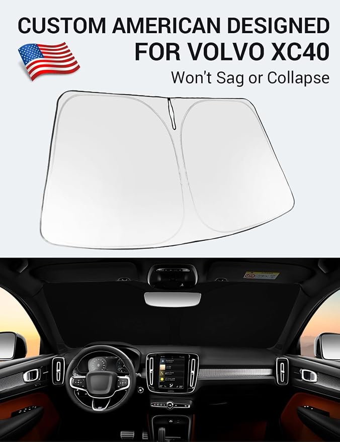 Proadsy 2026 Upgrade Front Windshield Sun Shade Foldable Sunshade Protector Sun Visor Custom Fit Chrysler 300 300C 2011-2023 Accessories