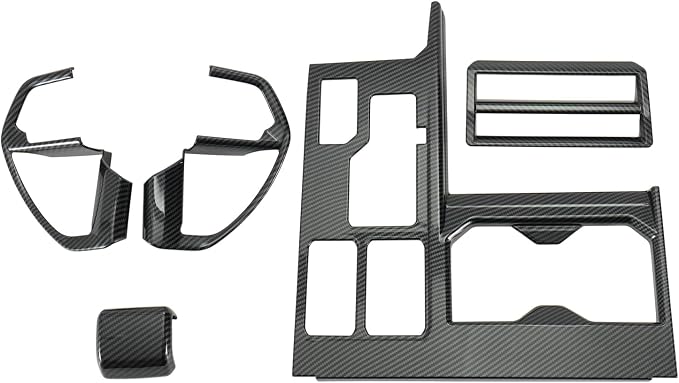 Gear Shift Panel Cover Trim Kit for Toyota Tundra 2022-2026 with Steering Wheel Trim Cover