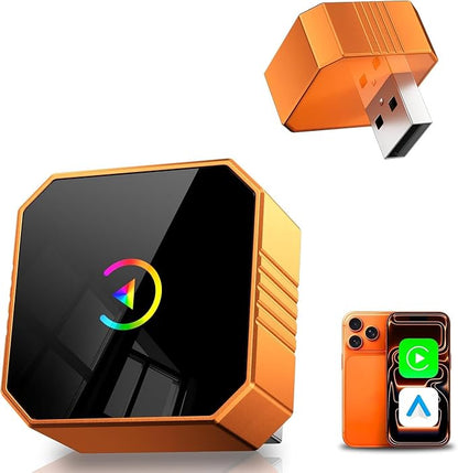 Wireless CarPlay Adapter for Apple Car Play Wireless Adapter, Android Auto Carplay Wireless Adapter, No Latency Bluetooth Carplay Adapter for iPhone iOS 10+ & Android 11+ & Car 2016+