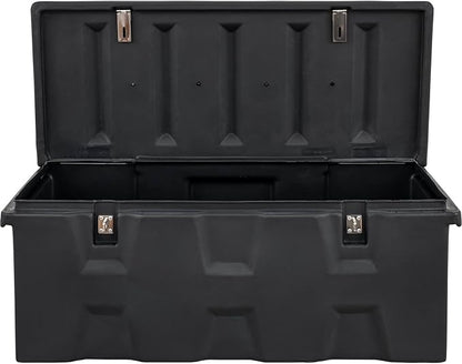 Buyers Products 1712240 Black Poly All-Purpose Storage Chest , 6.3 cu. ft, Made In The USA, Dent-Resistant Lockable Storage Box for Truck, Trailer, Dock, or Deck, High-Density Polyethylene