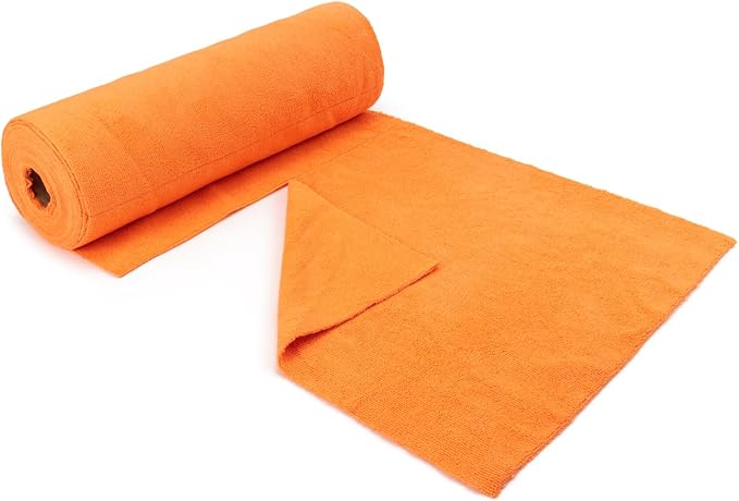 Autofiber Mr. Everything Roll-o-Rags Premium Microfiber Towels on a Roll - 16 inch x 16 inch - 20/roll (Orange)
