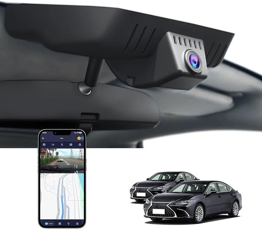 Single Channel 4K Dash Cam for Lexus ES 2019-2025 ES350 ES300h F Sport ES250, OEM-Style, 2160P UHD Image, Built-in WiFi & APP, Loop Recording, G-Sensor, Plug&Play, 64GB Card