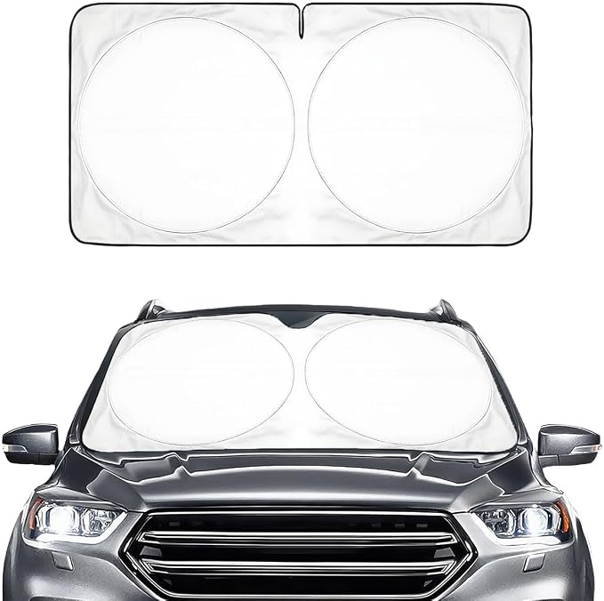 GENANY Hamster Windshield Sun Shade for Car SUV Truck (64x32 Inches), Automobile Sunshade, Protector Blocks UV, Car Decor