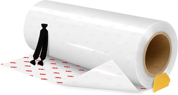 VViViD 3M Clear Paint Protection Vinyl Film 12 Inch Wide Choose Your Size Including Tools (12 Inch x 96 Inch (Incl. Detailer & 2X Black Felts))