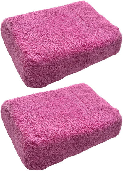 2pcs Absorbent Car Wash Sponge High Density Cleaning Glove for Car Care and Easy to Handle Auto Wash Supplies Selection