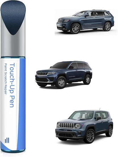 PBF/TBF Slate Blue Pearl Touch Up Paint Compatible with Jeep Exact Match Chips and Nicks Touch Up