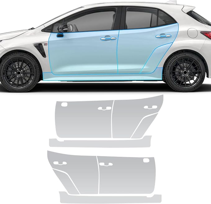 for Toyota Corolla GR 2023-2024 TPU Clear 9Mil Pre-Cut Paint Protection Film Car Vinyl Wrap,PPF Transparent Protective Anti-Scratch Self Adhesive Waterproof Car Wrap Film,for Door