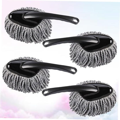 Wakauto 4 Wash Brush Car Cleaning Tool Car Wash Brush Vehicle Cleaning Duster Mini Small