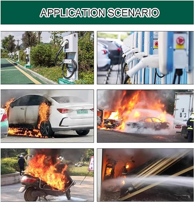 Emergency Fire Blanket for Car - 6x8m Silicone-Coated Fiberglass Fire Extinguisher, Fire Suppression Blanket for Electric & Fuel Vehicles, Survival Safety Kit with Carry Bag