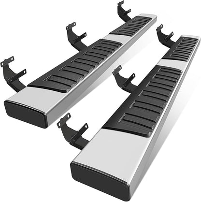 PZ 6" Running Boards for 2015-2026 Ford F-150 Super Crew Cab 4-Door 2017-2026 Ford F250 F350 Super Duty Crew Cab Mirror Stainless Steel Side Steps Nerf Bars