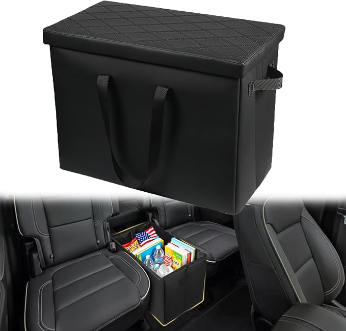 Car Backseat Organizer for Chevrolet Traverse 2018-2025, Backseat Box Console Organizer for Children's Toys, Baby Supplies, Snack Organiser, Travel Dual Storage Organizerc