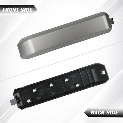 TQPONLY Interior Inner Door Handle Cover Trim | Compatible with 2015-2020 Ford F150 Truck Accessories Replacement | Front Right Passenger Side Door Armrest Pull Handle (Light Gray)
