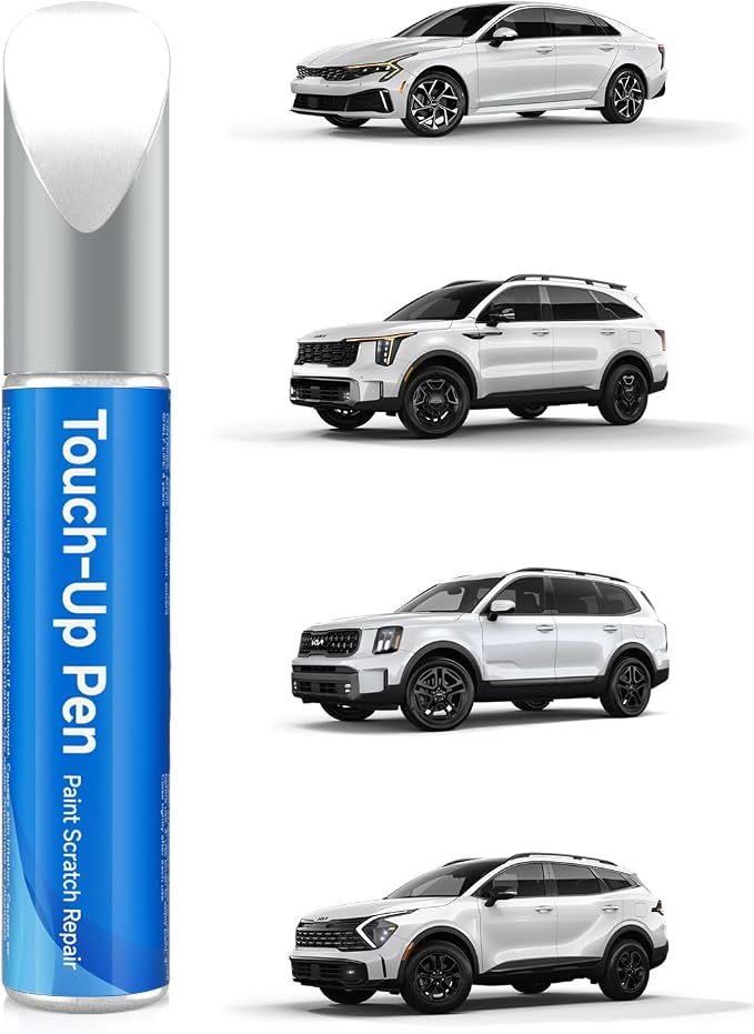 GWP Glacial White Pearl Tricoat Touch Up Paint Compatible with Kia Exact Match Touch Up Paint Car Scratch Repair