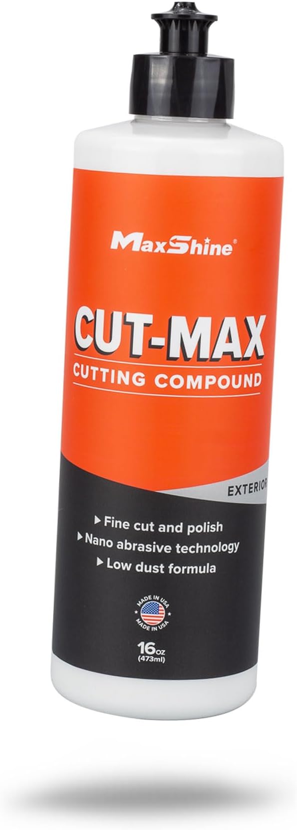 Maxshine 16oz Cut Max Fast-Cutting Compound | Professional Car Paint Correction Polish for Scratch & Heavy Swirl Removal | Buffing & Polishing Compound | Auto Detailing Supplies for Car Care