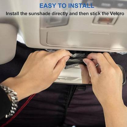 Windshield Sun Shade for Toyota Rav4 Accessories 2019-2025 2026, Custom Fit Foldable Front Window Sunshade Sun Visor Protector, Block UV Rays Keep Your Car Cooler