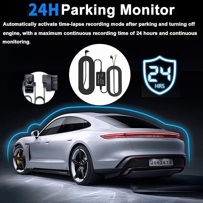 4 Channel Dash Cam Front and Rear Inside Back 360° FHD 2K Dash Camera for Cars, WiFi, GPS, G-Sensor, WDR 24/7 Parking Mode, 170° Wide Angle, Loop Recording, Night Vision, APP, with 64GB Card