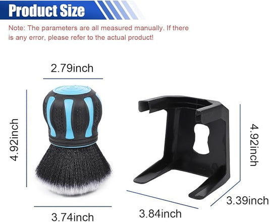 Car Detailing Brush, Ultra Soft Bristles XL Synthetic Brush Car Beauty Tools with Storage Rack, Auto Interior Cleaning Tool for Dashboard, Vents, Covers Large Area Inside and Outside Vehicles (Blue)