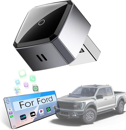 Wireless Carplay Adapter for iPhone, Convert Wired to Apple Carplay Wireless Adapter, Mini Size, Plug and Play, Connection Stable No Delay Car Play for Ford Specific Models
